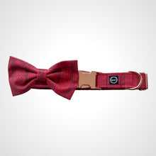 Load image into Gallery viewer, Cranberry Cable Bow Tie