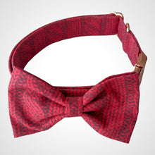 Load image into Gallery viewer, Cranberry Cable Bow Tie