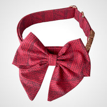 Load image into Gallery viewer, Cranberry Cable Sailors Bow