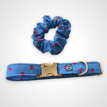 Load image into Gallery viewer, Ladybug Denim Scrunchie