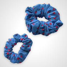 Load image into Gallery viewer, Ladybug Denim Scrunchie
