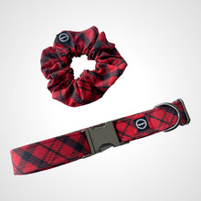 Load image into Gallery viewer, Red Plaid Scrunchie