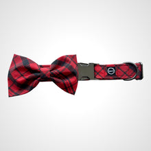 Load image into Gallery viewer, Red Plaid Bow Tie