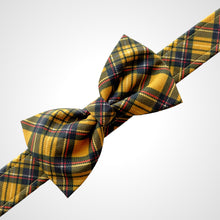 Load image into Gallery viewer, Mustard Tartan Bow Tie