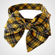 Load image into Gallery viewer, Mustard Tartan Sailors Bow
