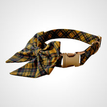 Load image into Gallery viewer, Mustard Tartan Sailors Bow