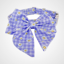 Load image into Gallery viewer, Gingham Daisy Sailors Bow