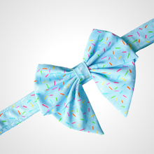 Load image into Gallery viewer, Blue Sprinkles Sailors Bow
