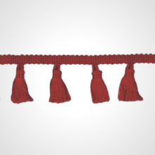 Load image into Gallery viewer, Red tassel trim - bandana add on