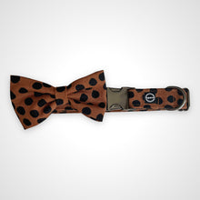 Load image into Gallery viewer, Cocoa Dot Bow Tie