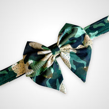 Load image into Gallery viewer, Woodland Disguise Sailors Bow