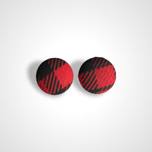 Load image into Gallery viewer, Red Plaid Earrings
