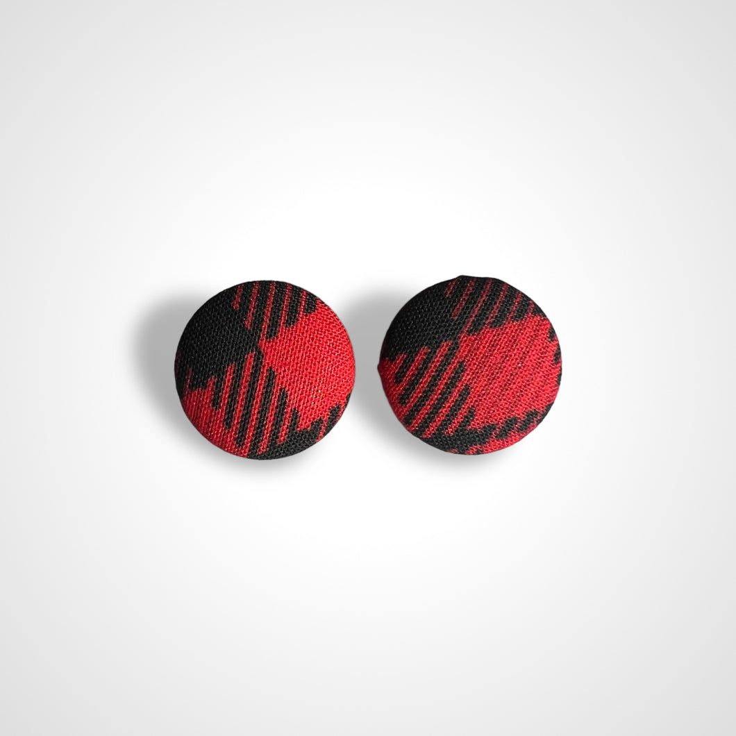 Red Plaid Earrings