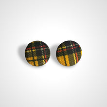 Load image into Gallery viewer, Mustard Tartan Earrings
