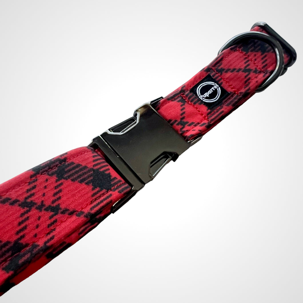 Red Plaid Collar