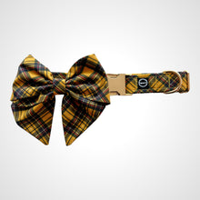 Load image into Gallery viewer, Mustard Tartan Sailors Bow
