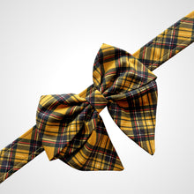 Load image into Gallery viewer, Mustard Tartan Sailors Bow
