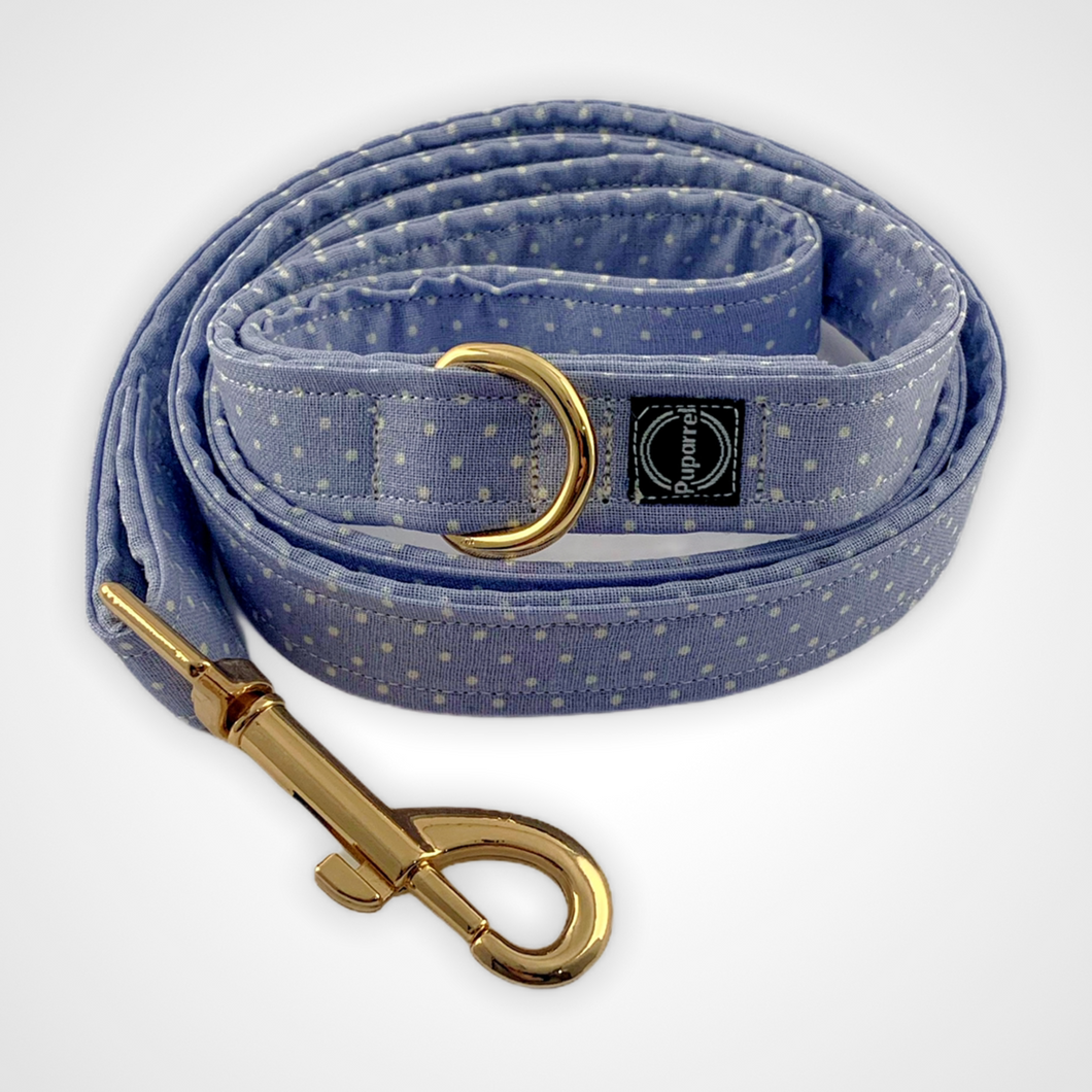Denim Dot Leash