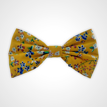 Load image into Gallery viewer, Mustard Floral Bow Tie
