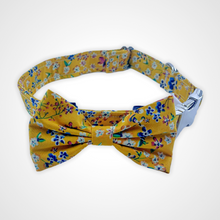 Load image into Gallery viewer, Mustard Floral Bow Tie

