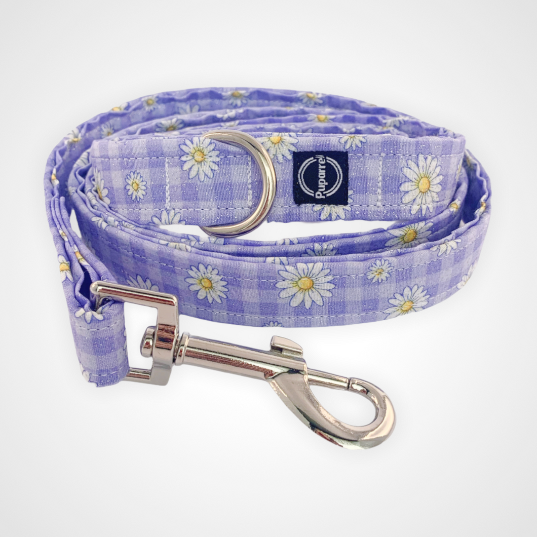 Gingham Daisy Leash