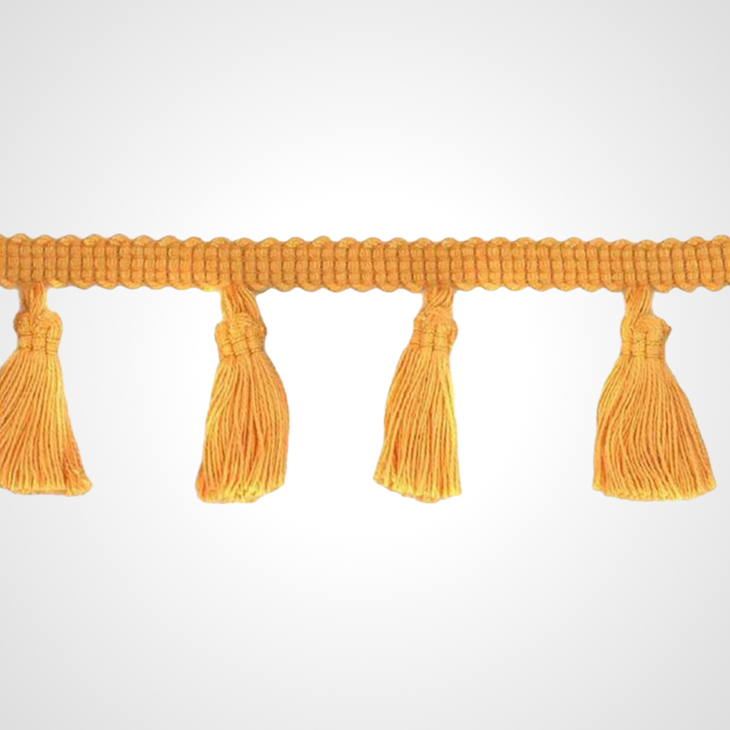 Mustard tassel trim - bandana add on