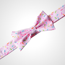 Load image into Gallery viewer, Pink Sprinkles Bow Tie
