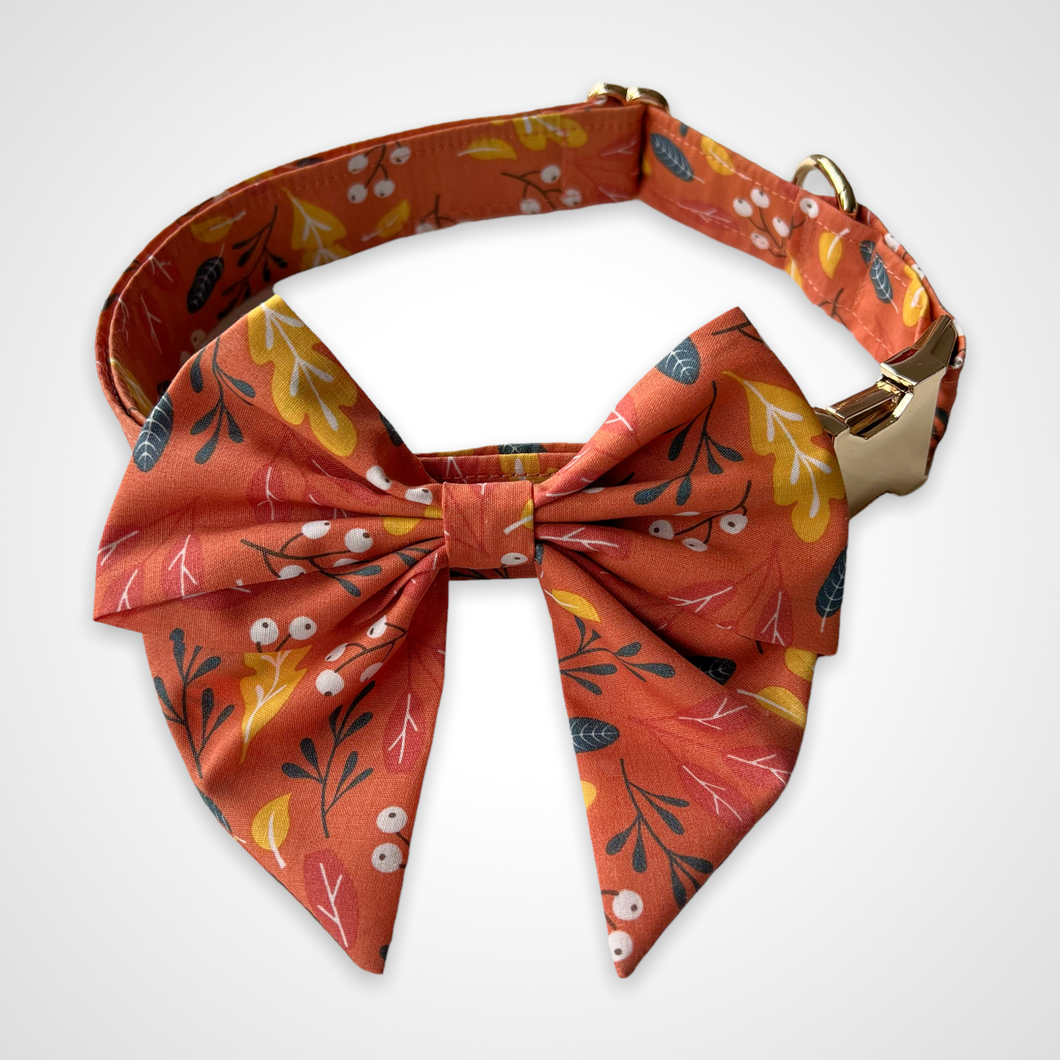 Autumn Leaves Sailors Bow