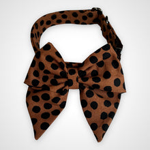 Load image into Gallery viewer, Cocoa Dot Sailors Bow
