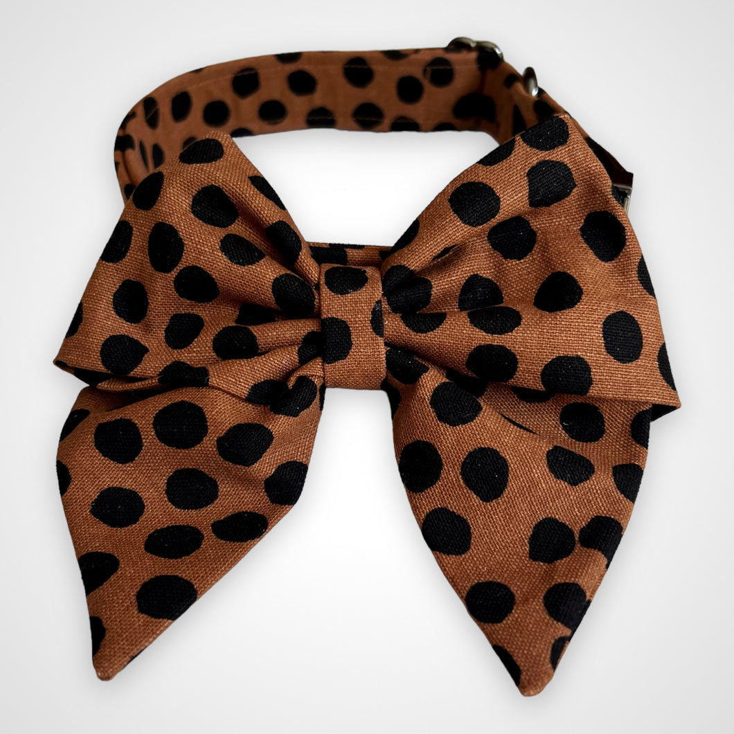 Cocoa Dot Sailors Bow