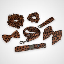 Load image into Gallery viewer, Cocoa Dot Bow Tie
